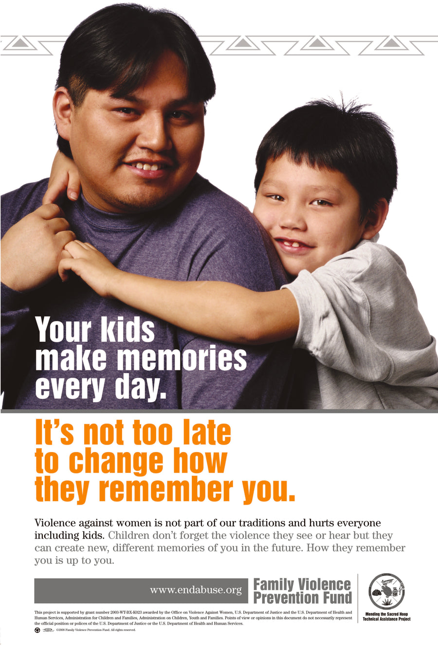 Fathering After Violence "American Indian/Alaska Native" Poster