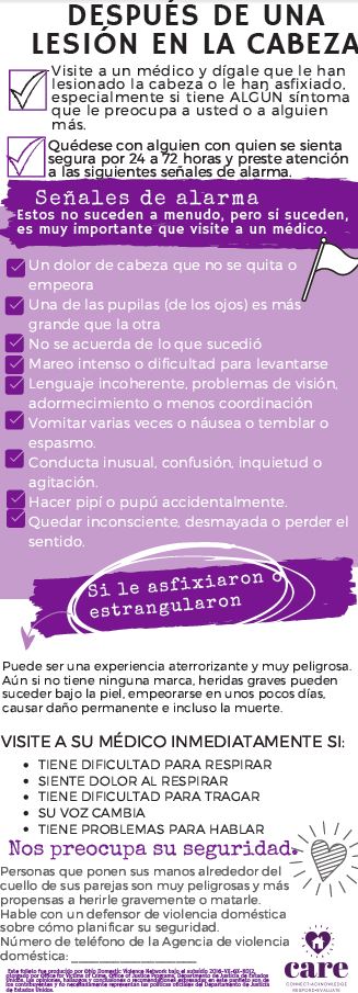 Has Your Head Been Hurt? Rack Card (Ohio Domestic Violence Network) PDF only