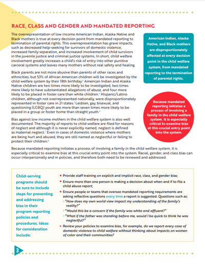 Domestic Violence and Child Abuse Reports: A Complex Matter