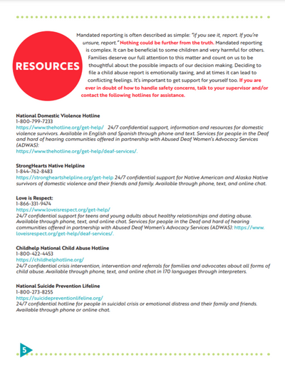 Domestic Violence and Child Abuse Reports: A Complex Matter
