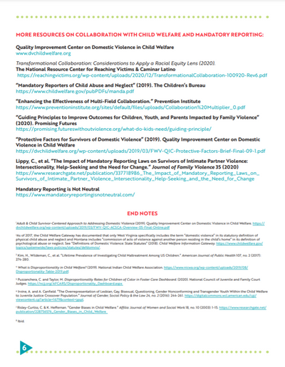 Domestic Violence and Child Abuse Reports: A Complex Matter