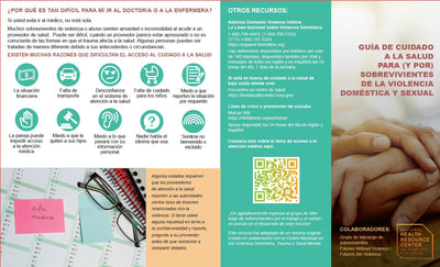 Survivor Brochure: Healthcare Guide For (And By) Survivors of Domestic and Sexual Violence