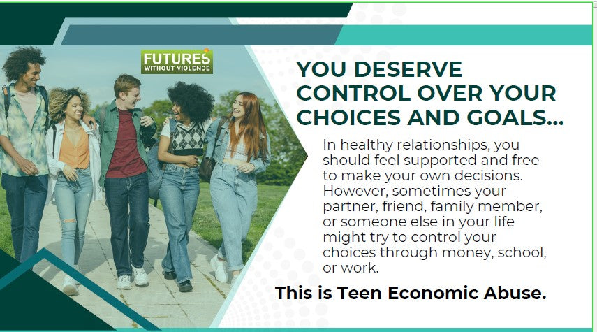 Teen Economic Abuse (TEA) Safety Card